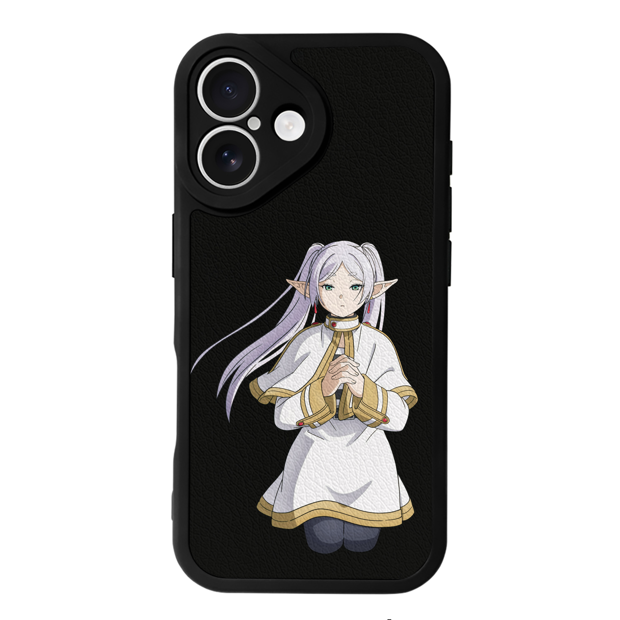 （画像用） 葬送のフリーレン Frieren 【iPhone 16シリーズ対応】シリコンスマホケース（レザー調） 材質：シリコン